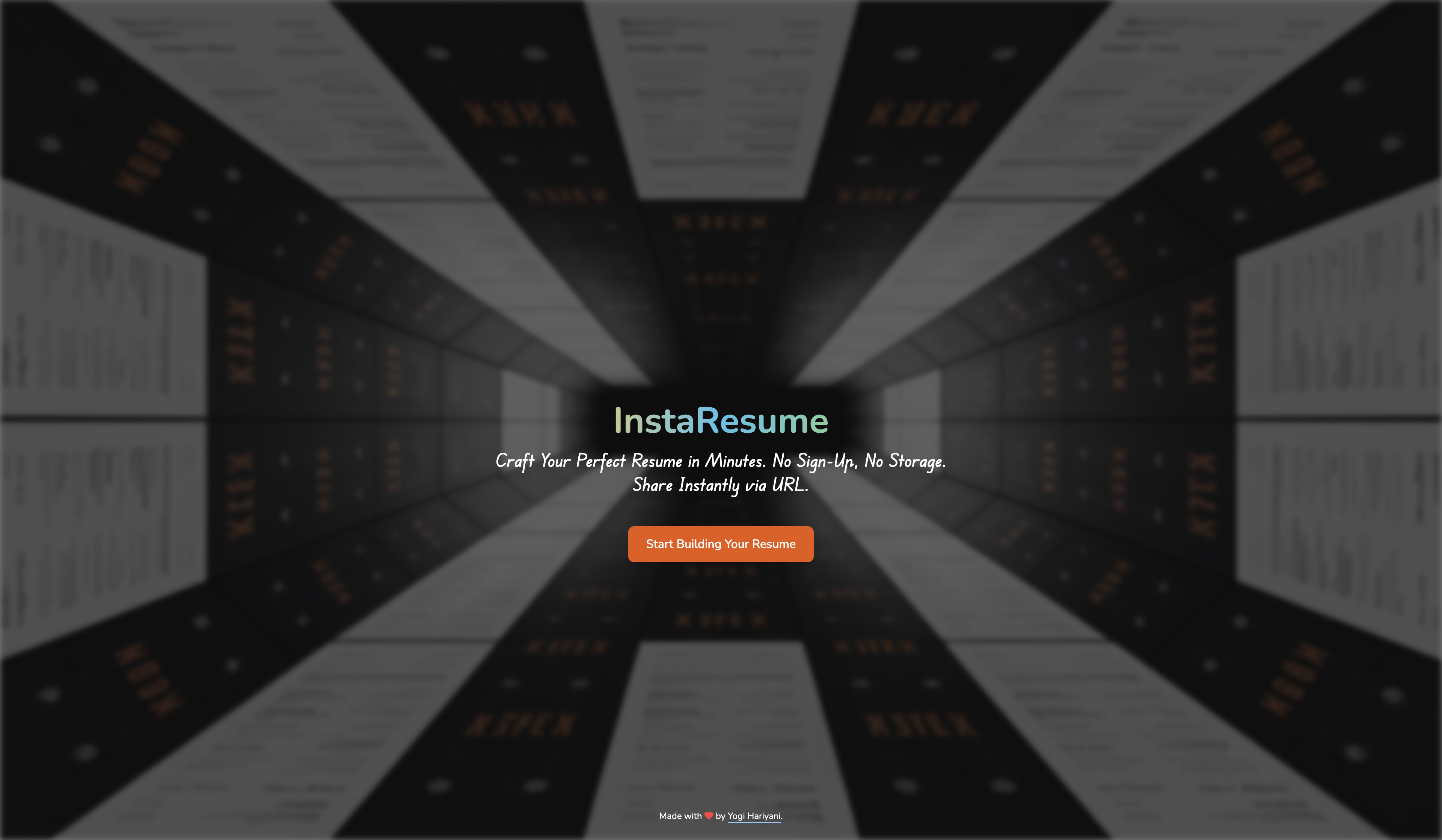 Instaresume screenshot